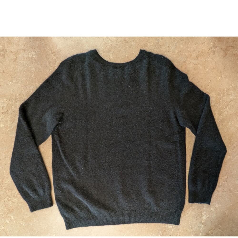 Charter Club Luxury 100% Cashmere Black Crewneck Sweater Women’s L Casual Career - Picture 6 of 7